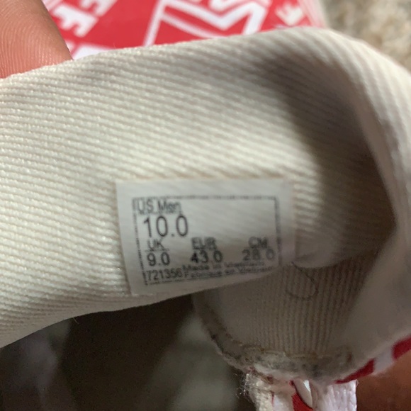 Doheny style racing rd/white vans - Picture 5 of 6